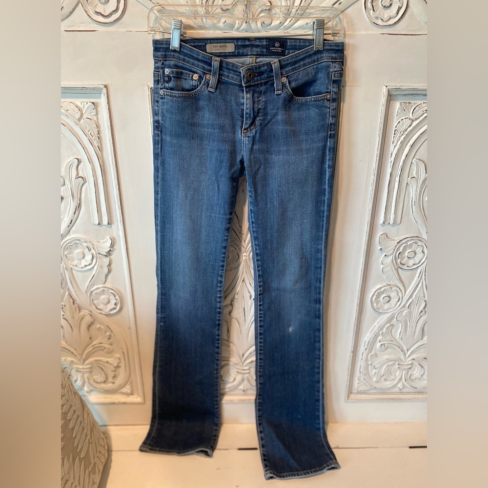 AG Adriano Goldschmied Blue Straight Leg Jeans